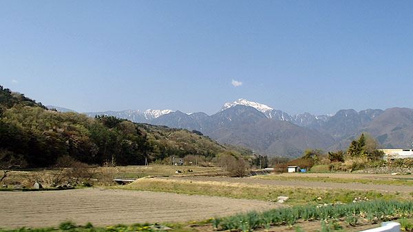 山の景色も美しい